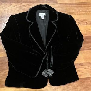 LOFT Velvet and Silk Jacket Medium